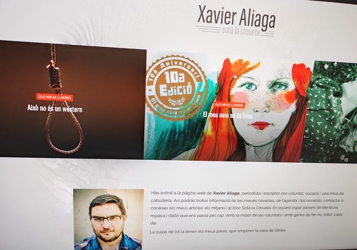 Web de autor para Xavier Aliaga - 