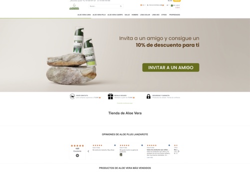 Tienda online de Aloe 2B Lanzarote