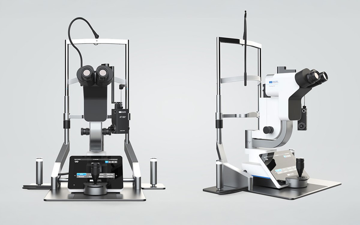 Diseño estratégico de producto para la lámpara de hendidura digital Haag-Streit Elara 900