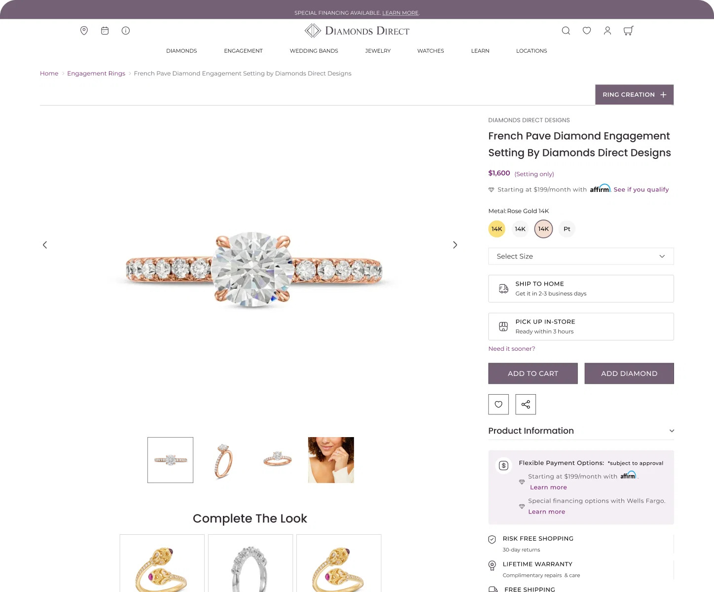 Experro Proyecto - Diamonds Direct