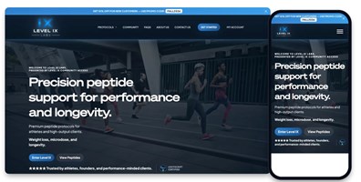 Sitio web de marca y comercio electrónico de Level IX Labs
