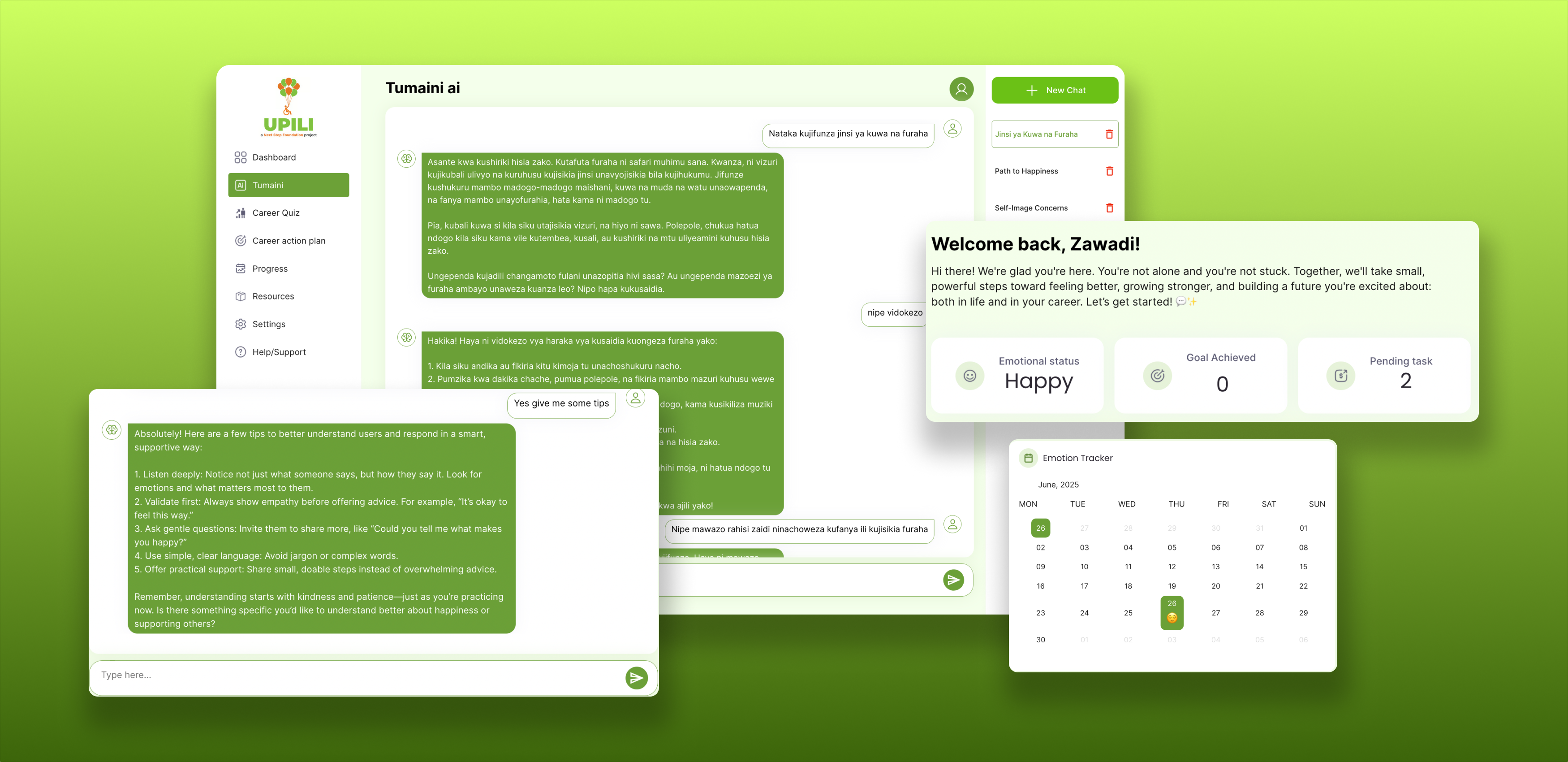 Chatbot de IA Tumaini