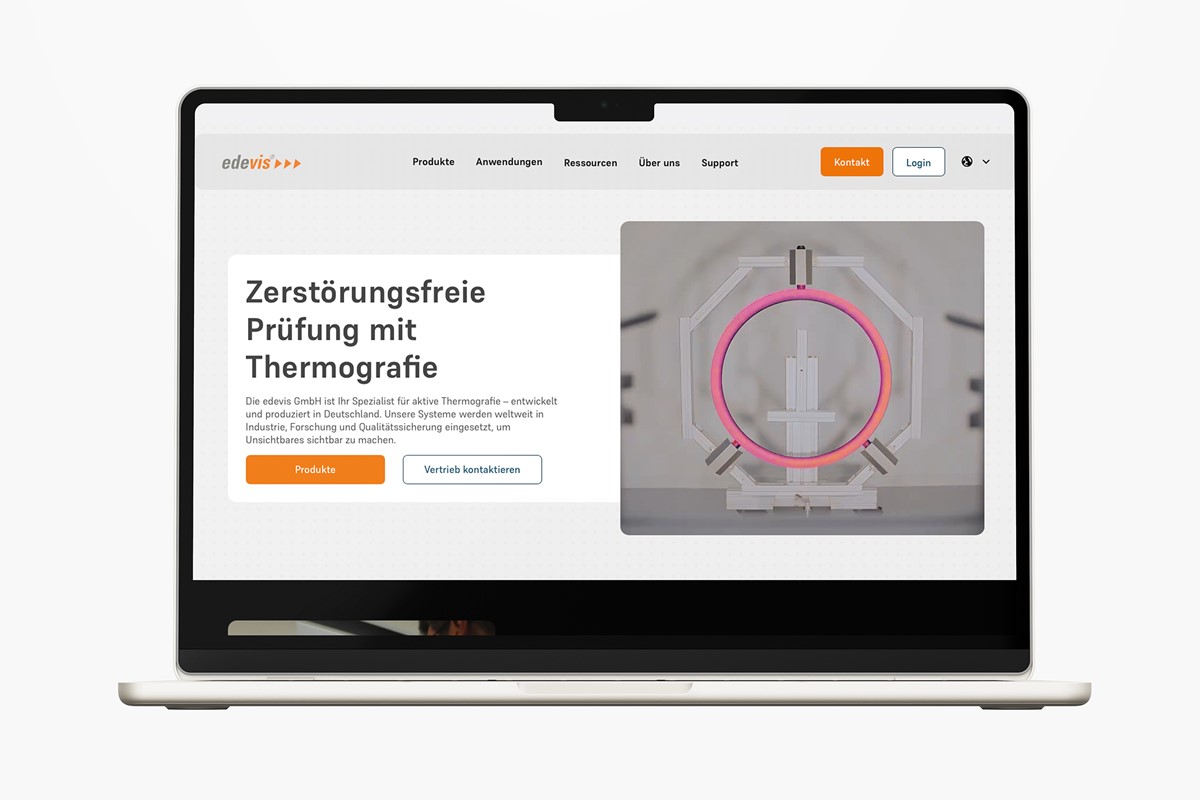 Relanzamiento web y vídeo corporativo para edevis GmbH