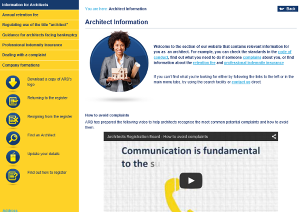  - Architects Registration Board