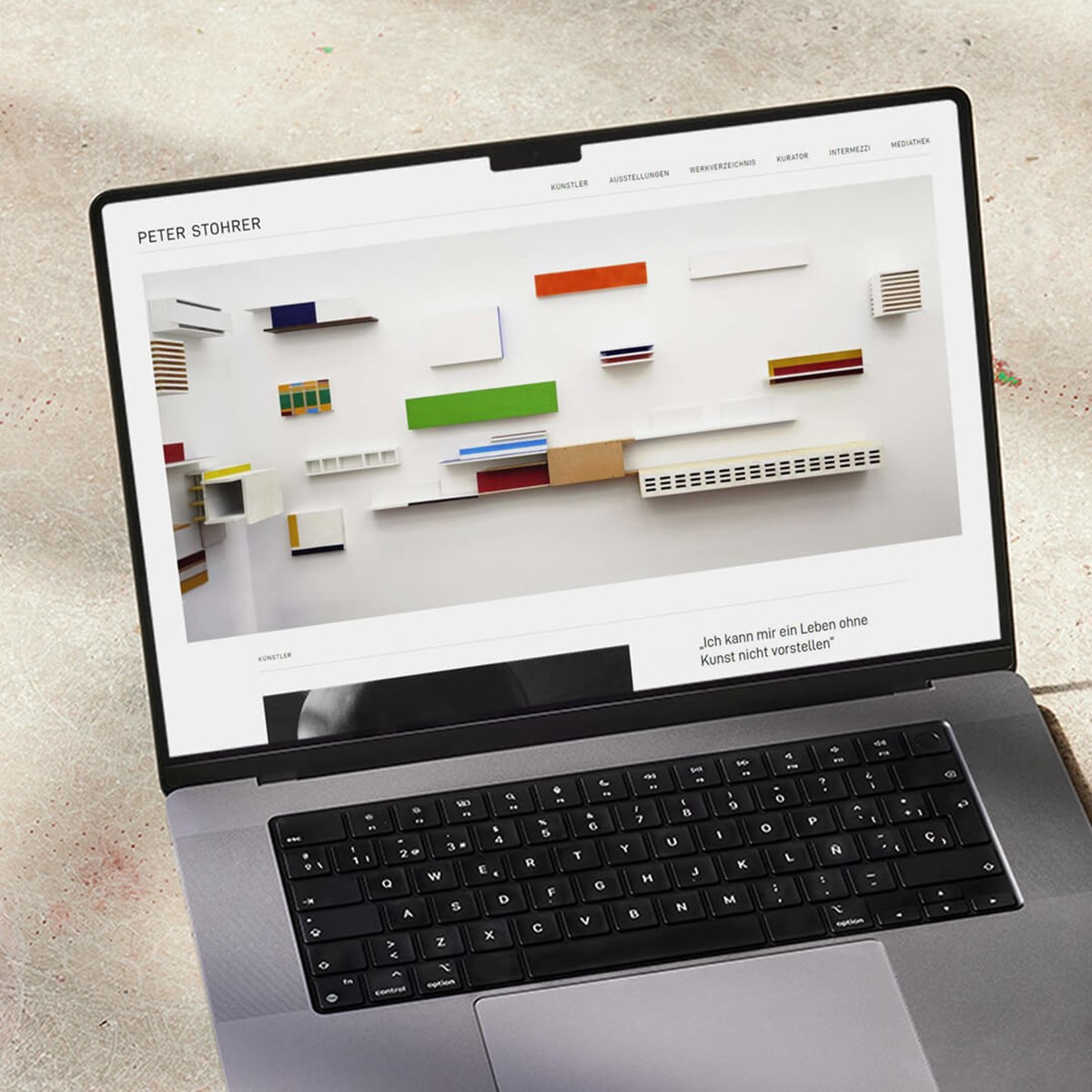 Rediseño de la web de un artista  - Peter Stohrer