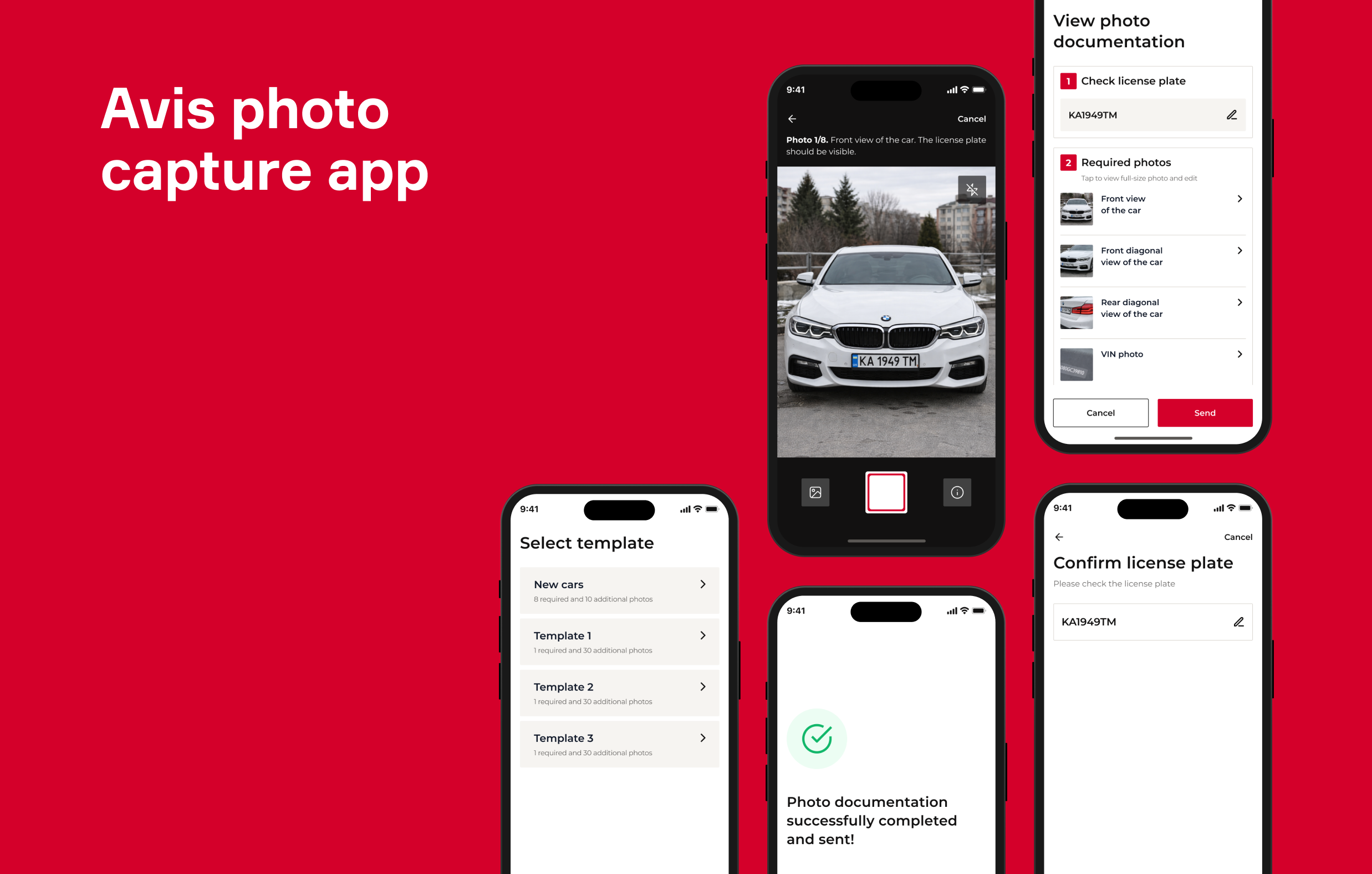 App móvil para documentar vehículos con fotografías