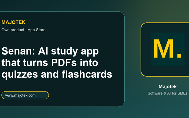 Majotek Proyecto - Senan: aplicación para estudiar con IA en la App Store