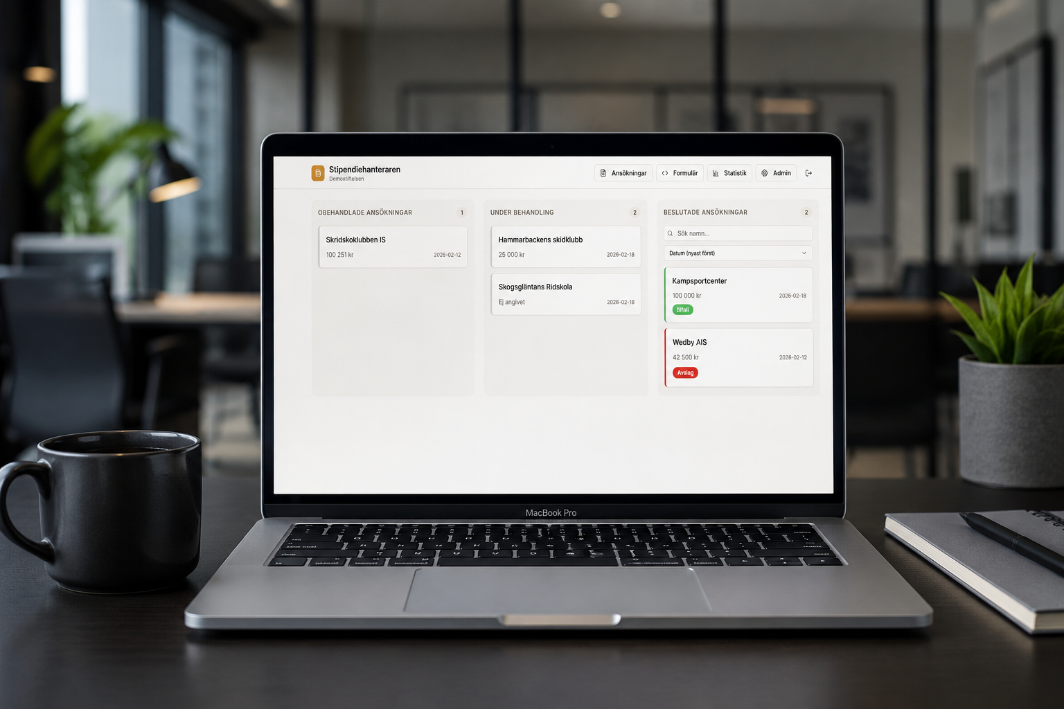 El gestor de becas: de una web a un sistema empresarial