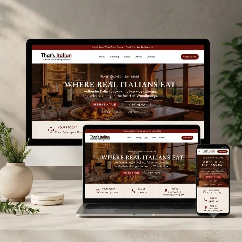 Este es un restaurante italiano.