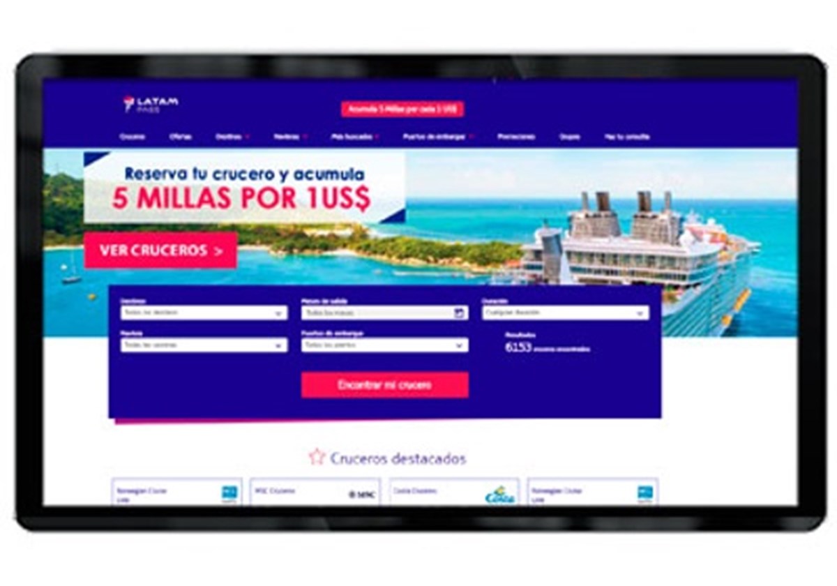Plataforma de reservas de LATAM Travel - 