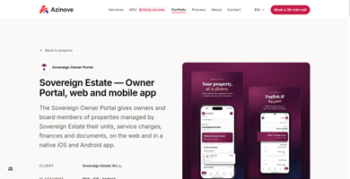 AZINOVE SAS Proyecto - Portal interno de Sovereign Estate