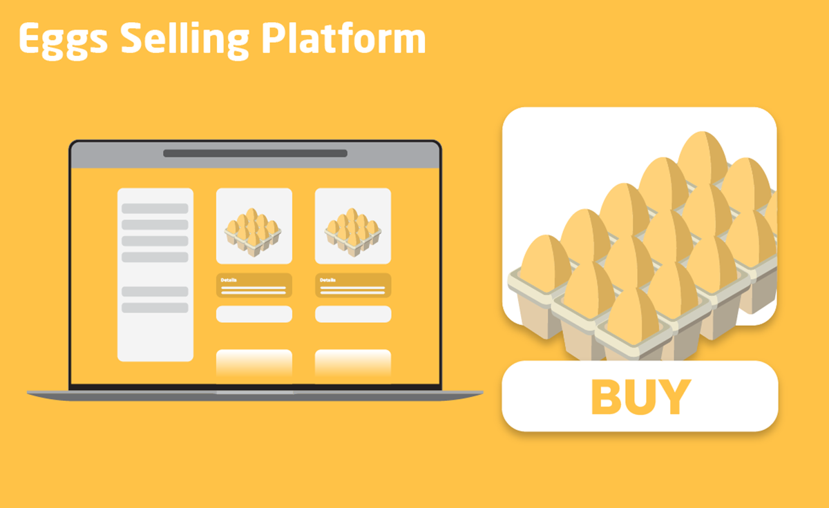 Plataforma para la venta de huevos