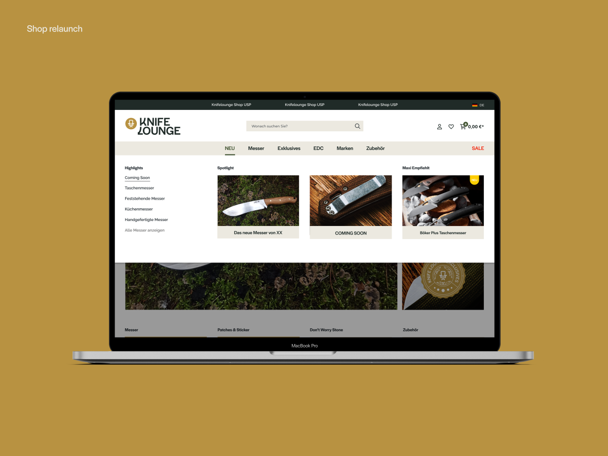 Identidad corporativa y desarrollo: Knife Lounge.
