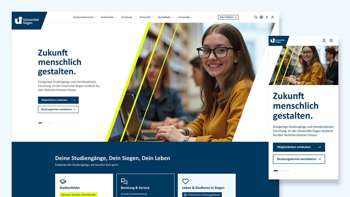 Universidad de Siegen: renovación integral de la web