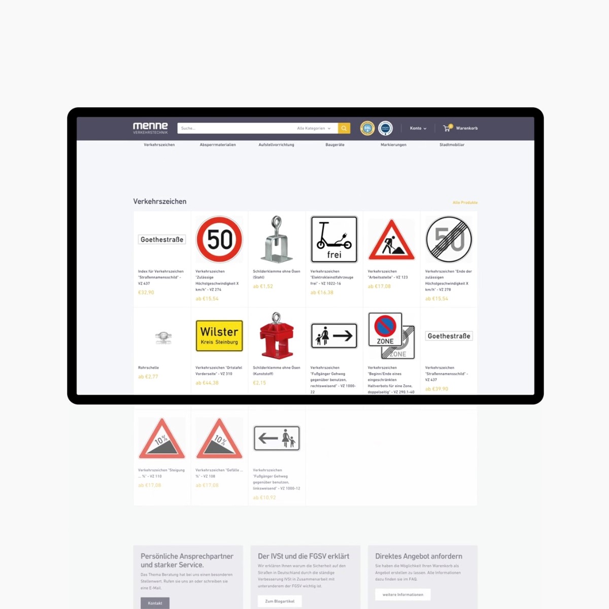 Sitio web y tienda