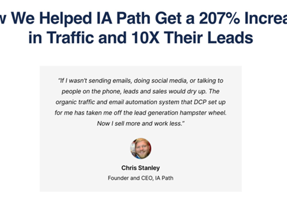  - IA Path Training
