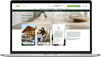 Kommdirekt GmbH Proyecto - TWG: sitio web interactivo para exposición y selección de materiales