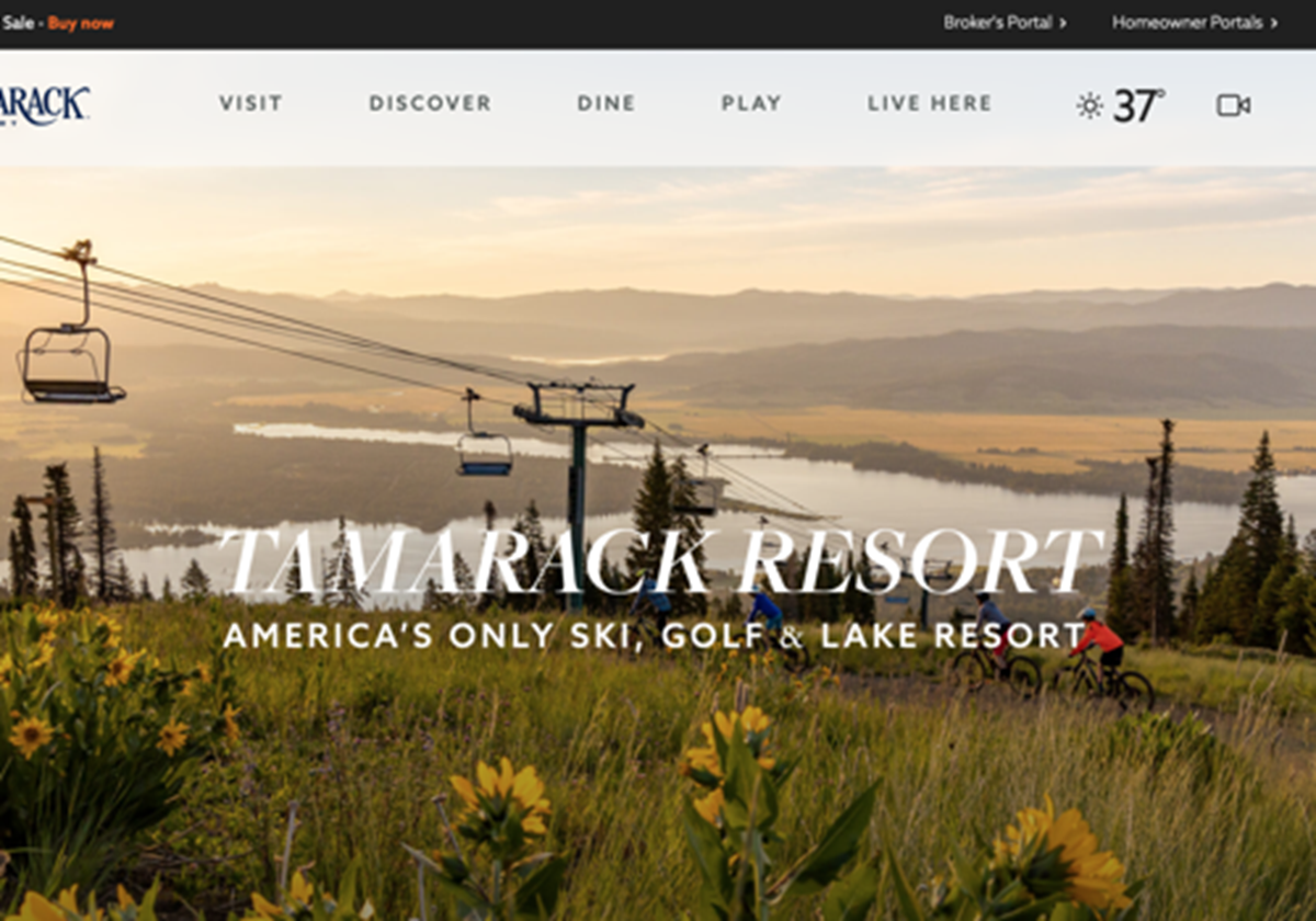 Desarrollo de un sitio web para Tamarack Ski Reosrt - Tamarack Resort