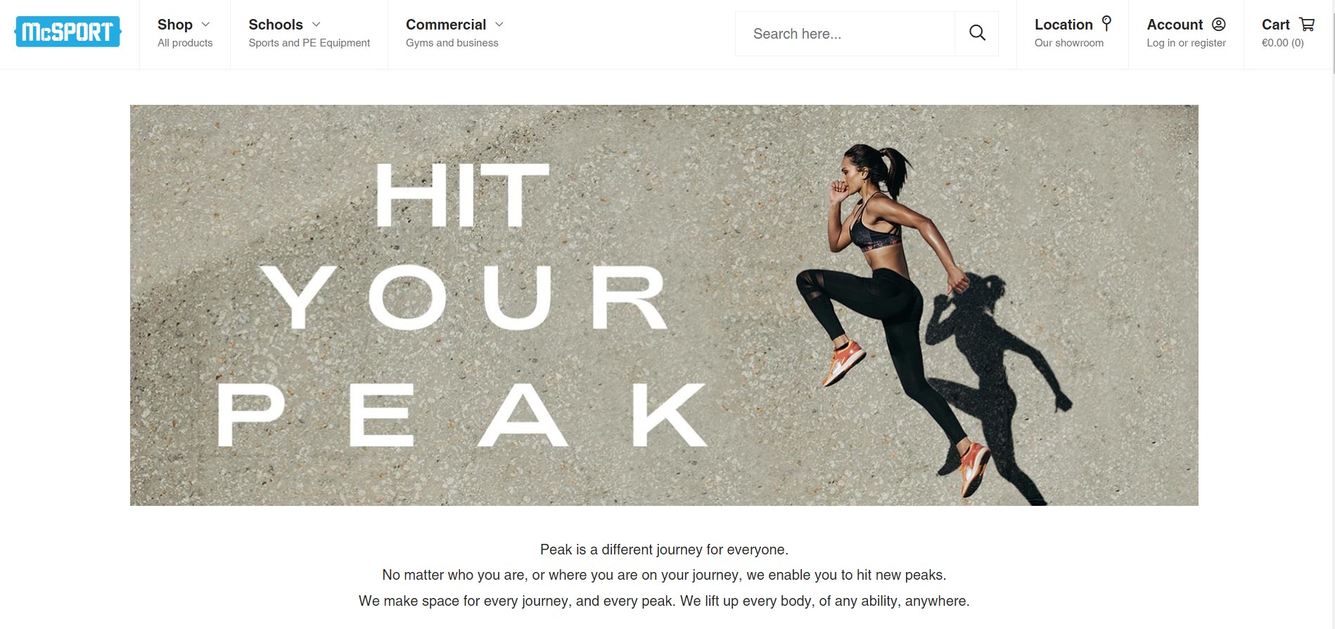 Soporte y mantenimiento de Shopify para McSports