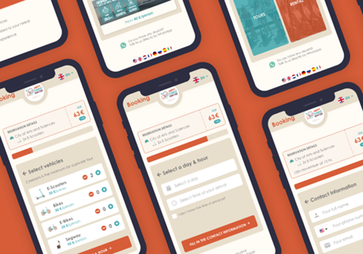 Landing page de alto impacto para el alquiler de excursiones - 