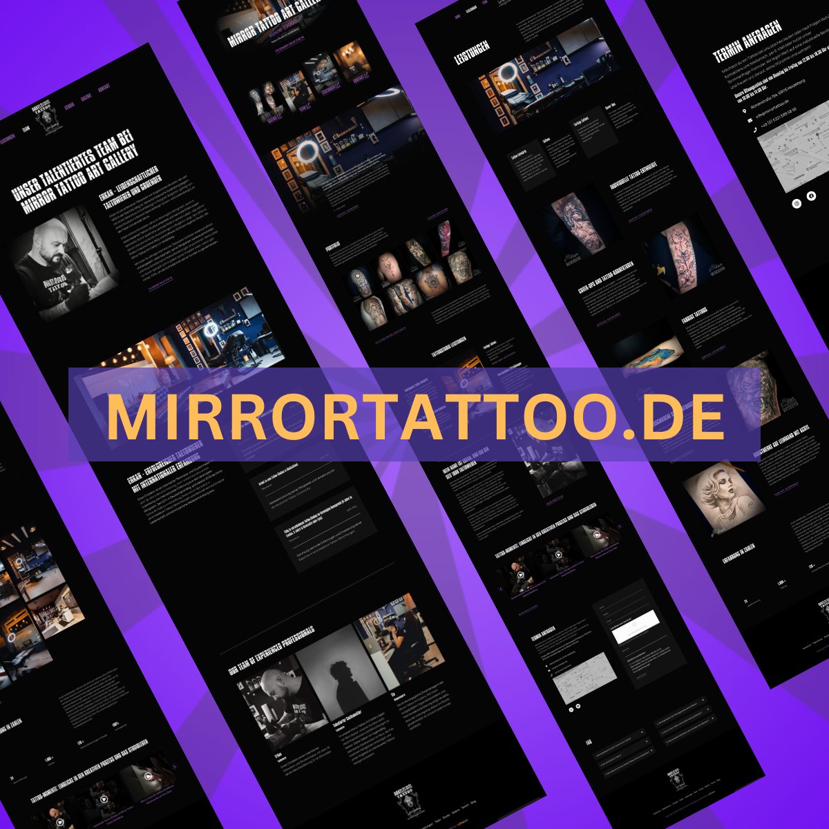 Sitio web para estudio de tatuajes