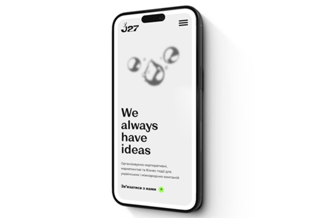 Página web de una agencia de eventos - 