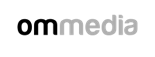 Om Media logotipo