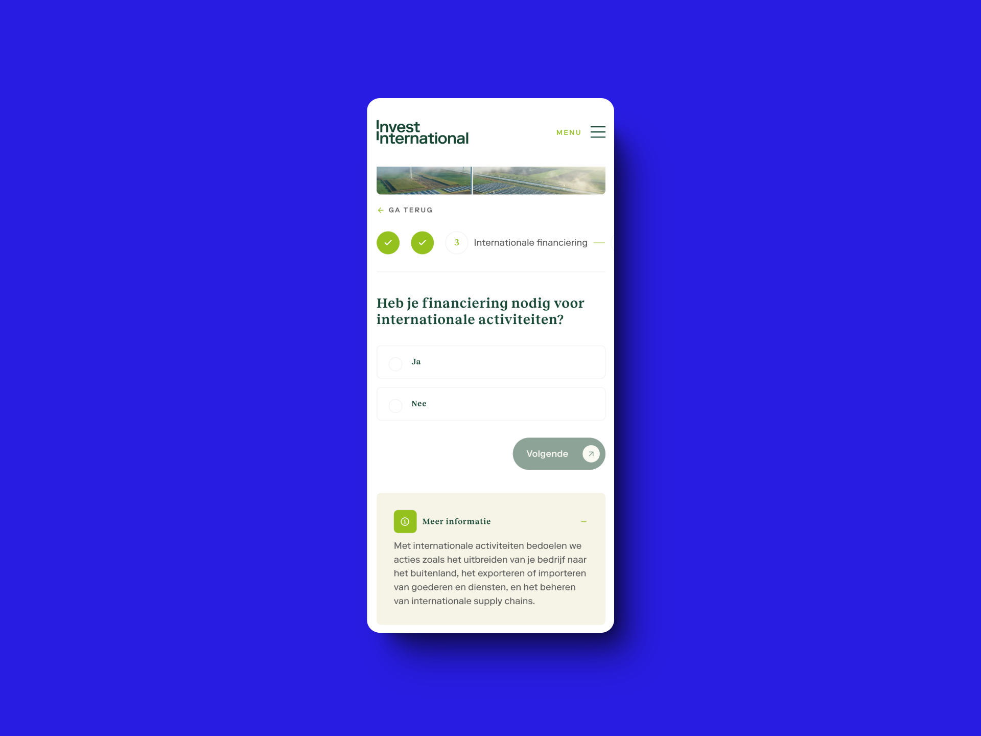 Label Vier Proyecto - Una web clara y accesible para Invest International