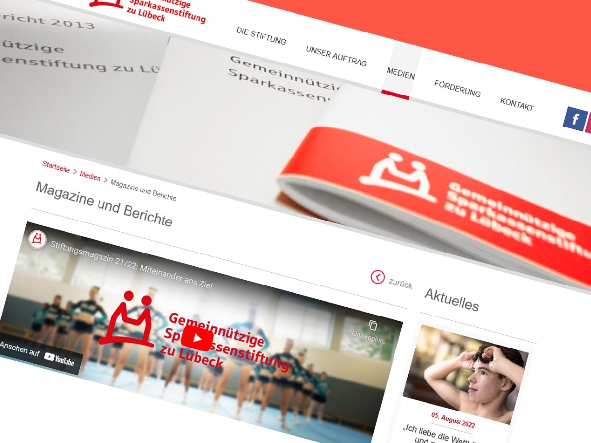 Renovación de la web de Sparkassenstiftung