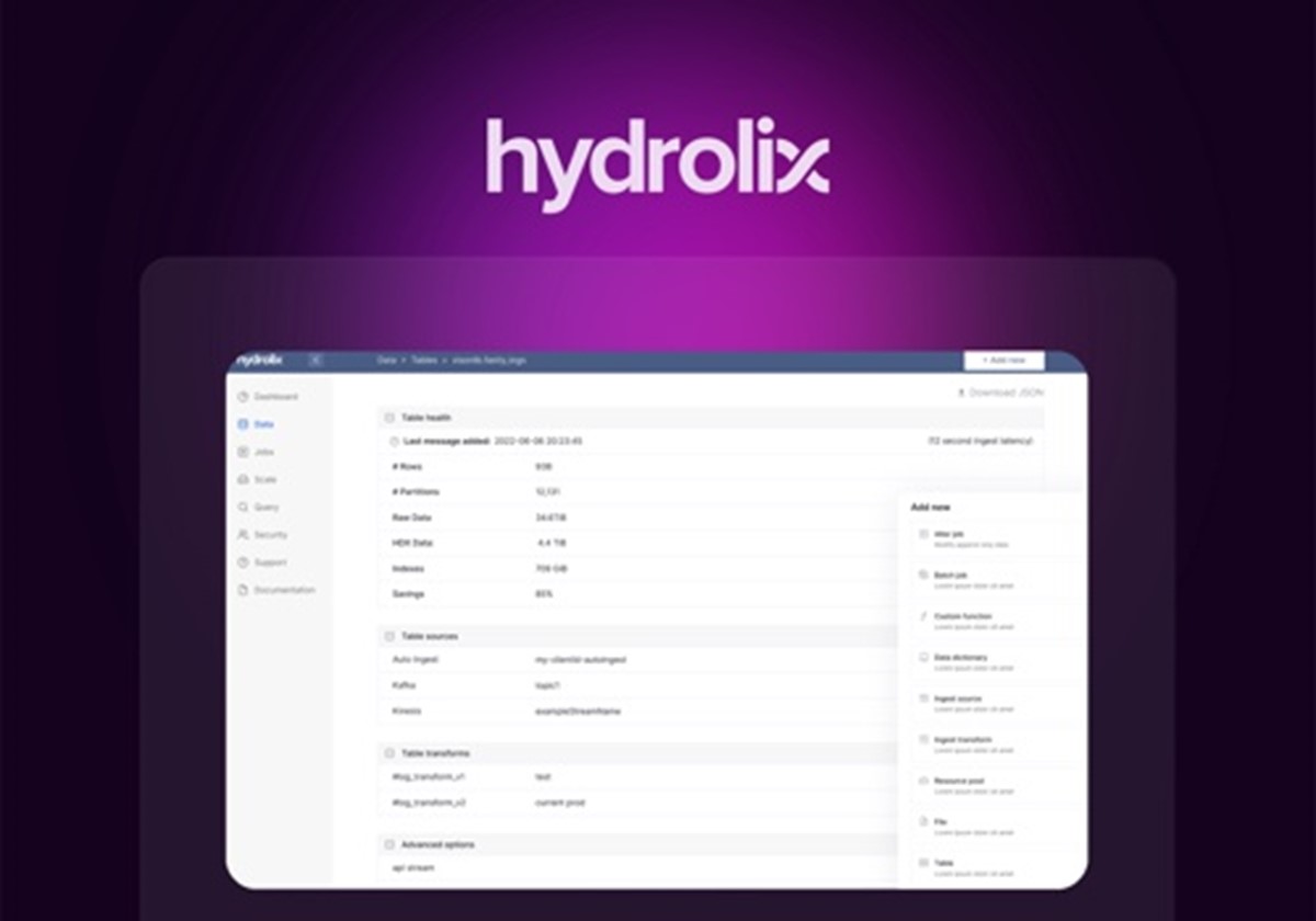  - Hydrolix