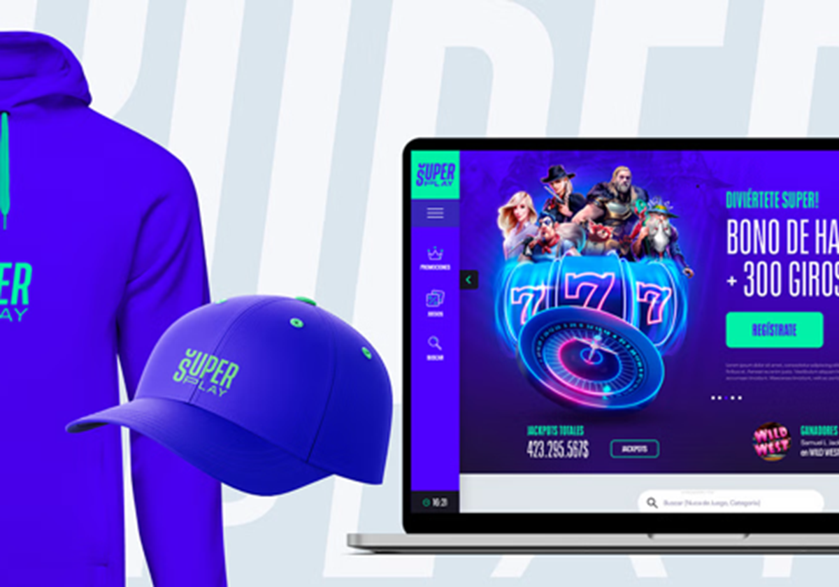 Identidad de marca de Super Play - 