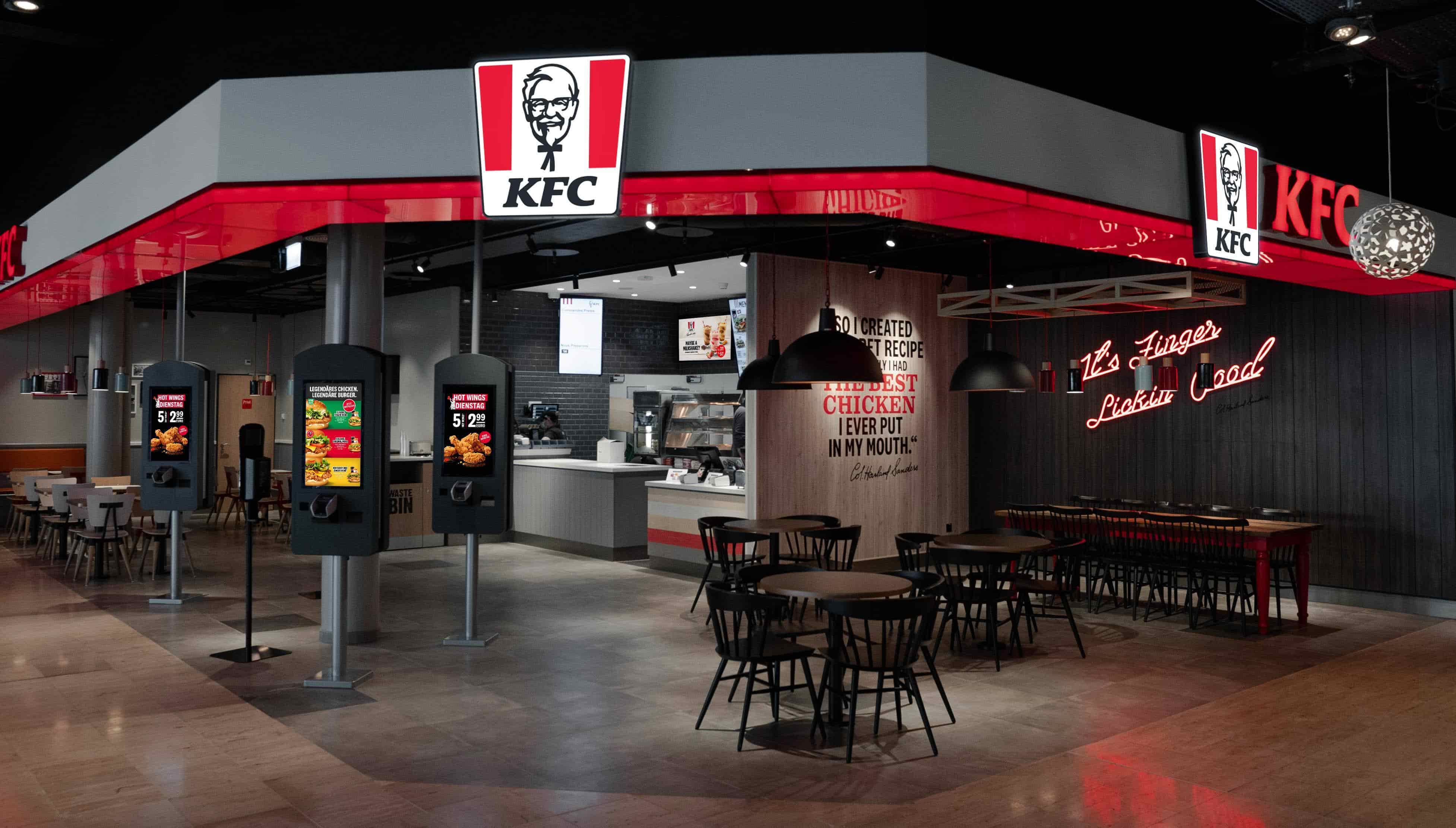 Comunicación en tiendas de KFC