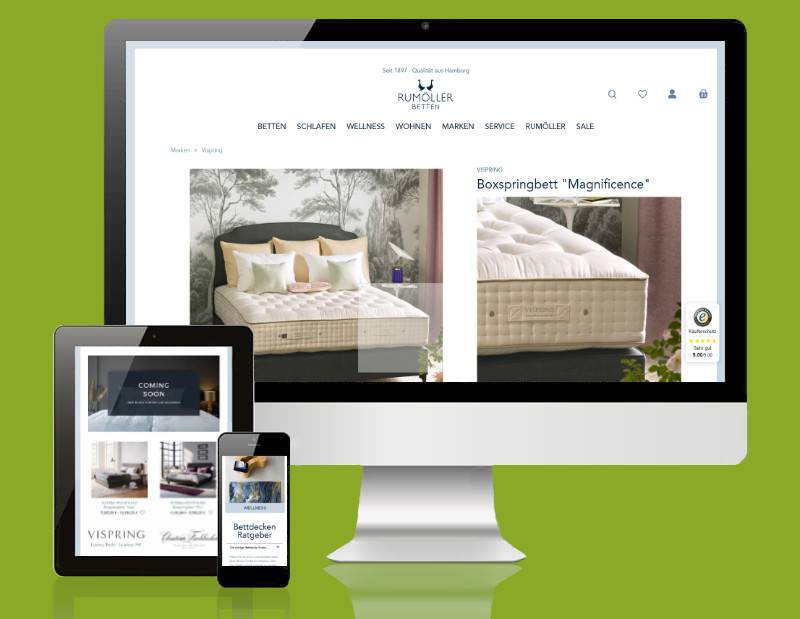 Tienda online de Rumöller Betten con Shopware 6