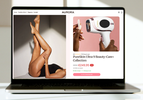 Vanced Media | Webdesign, Online-Marketing, SEO/GEO Proyecto - Tienda online Shopify para AURORA PureSkin