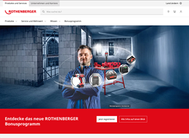 YUM GmbH Proyecto - Rediseño de varios sitios web de marca del Grupo ROTHENBERGER