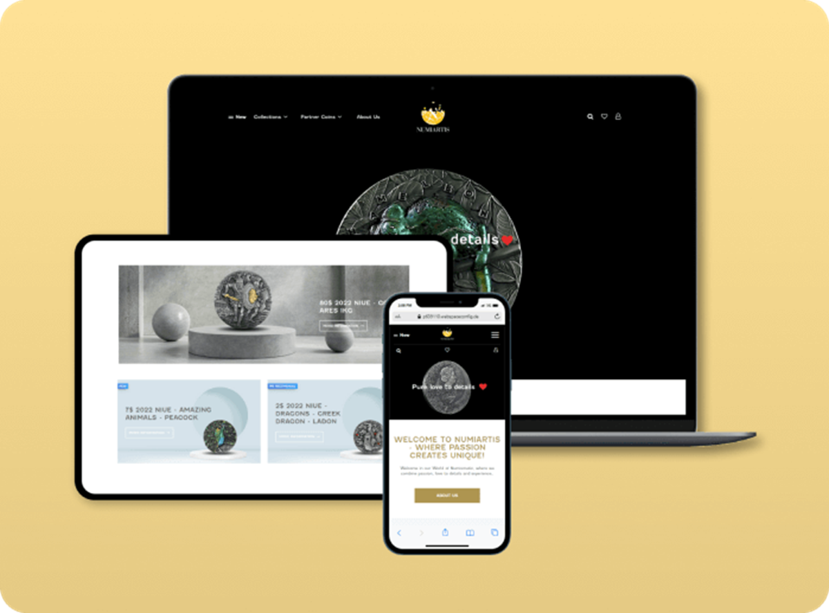 Sistema de tienda online de Numiartis con Magento Open Source