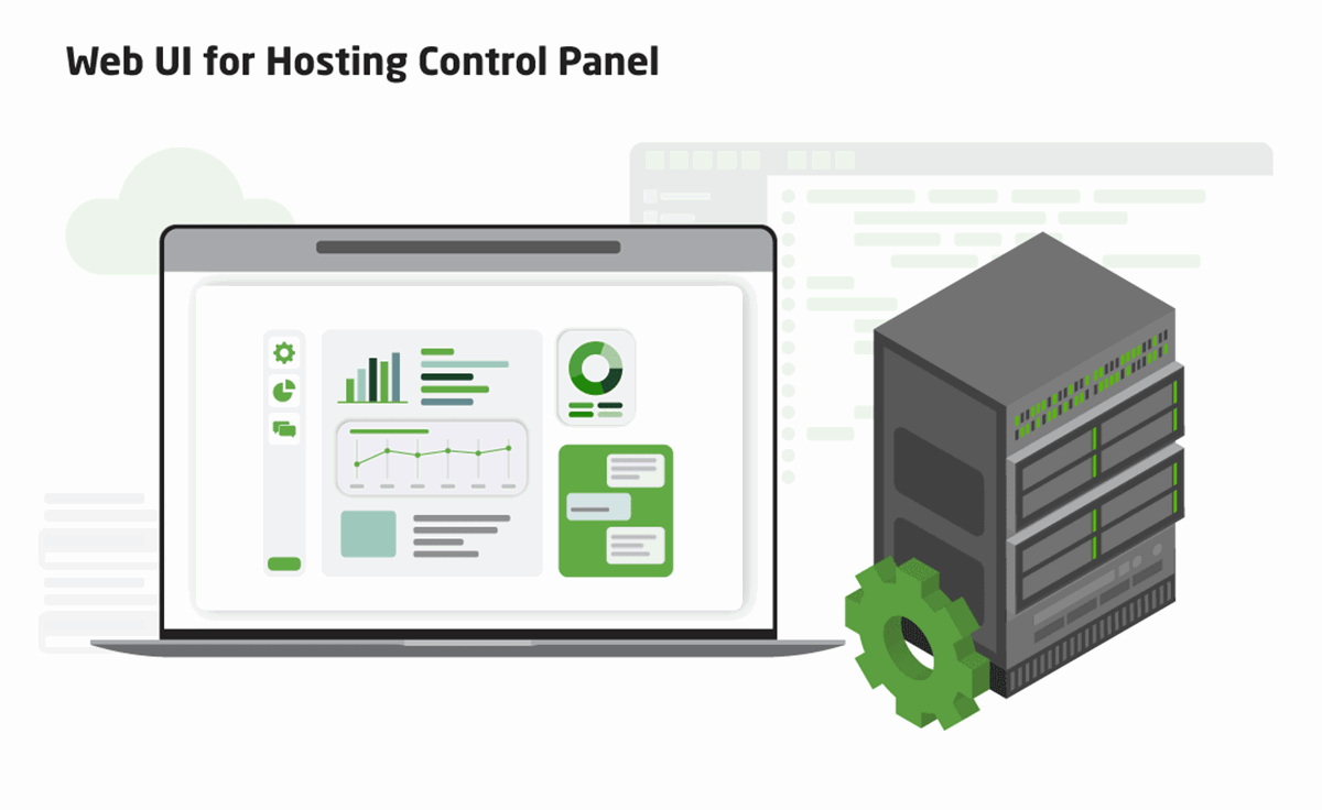 Interfaz web para el panel de control del hosting