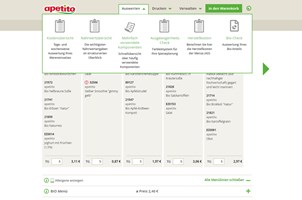 lise GmbH Proyecto - Portal web B2B para la planificación digital de comidas