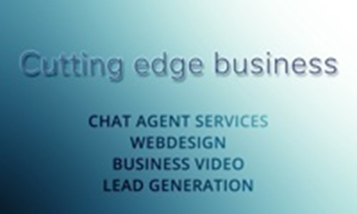Cutting edge business logotipo