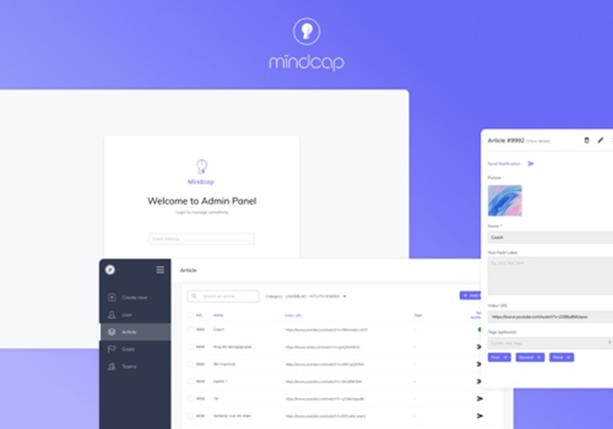 Mindcap es una plataforma de RR. HH. que ayuda a las personas a identificar las herramientas que necesitan y a alcanzar sus objetivos y logros personales, para motivarse y dar más sentido a su trabajo.
Es una plataforma web y móvil desarrollada con React Native, React, Redux, PHP y Laravel. - 