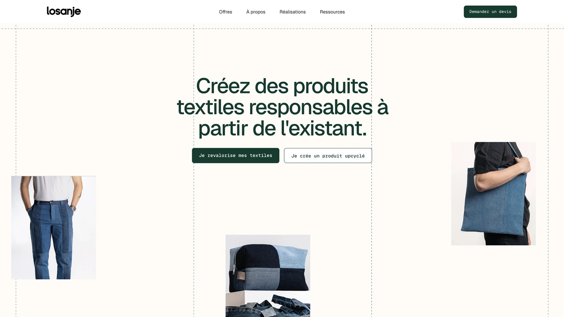 Reposicionar una marca de reutilización creativa de textiles con una identidad digital prémium