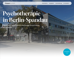 ArtiPixel Proyecto - Sitio web y logotipo para Praxis Kronfeld, psicoterapia en Berlín